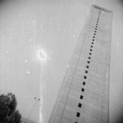 Ziad Antar, Murr Tower, Wadi Abu Jmil, Built In 1973, from the “Expired” series, 2009. Gelatin silver print, 19 3/4 x 19 3/4 in (50 x 50 cm). Courtesy the artist and Selma Feriani Gallery, London
