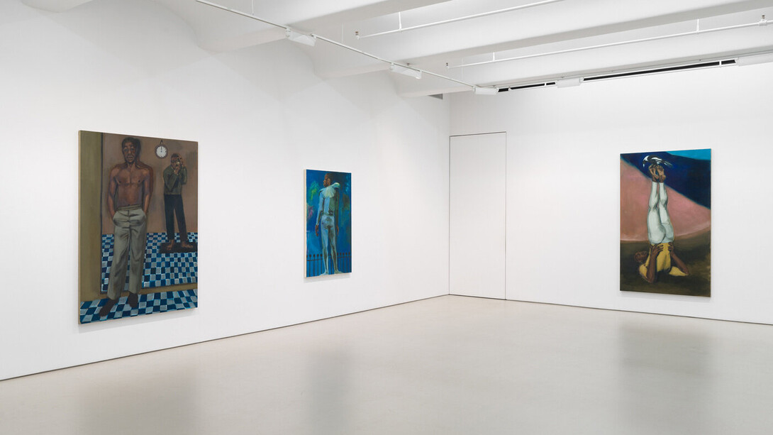 Lynette Yiadom-Boakye, Many a moonlit caveat, exhibition view. Courtesy of Jack Shainman Gallery
