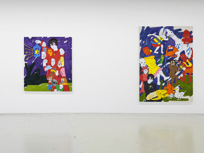 Fran Baena, Tú nuncacaca sabes nanananada sobre mimimimí, exhibition view. Courtesy of Yusto/Giner Gallery