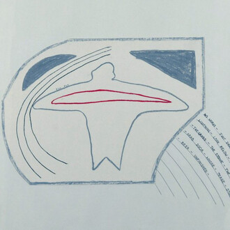 David Tremlett, drawing #3 (I’ll fly), 1982. Per gentile concessione di Palazzo Magnani