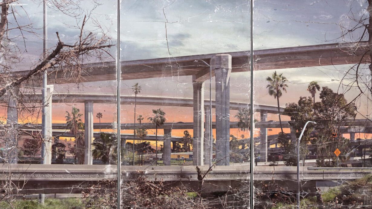 Matthew Brandt, 110-105 (triptych), 2024. Courtesy of M+B