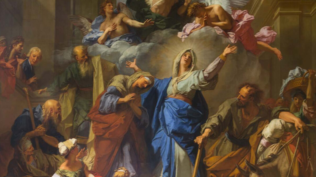 Jean Jouvenet, La visitation de la Vierge ou Le Magnificat, 1716. Paris, cathédrale Notre-Dame de Paris, dépôt du Louvre © Pascal Lemaître / dist. Centre des monuments nationaux