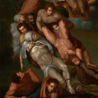 Il Giudizio universale ritrovato a Ginevra, presunto Michelangelo