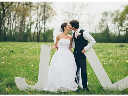 Sesión fotográfica de dos recién casados