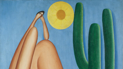 O Abaporu, obra de arte modernista pintada pela artista brasileira Tarsila do Amaral em 1928