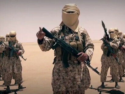 Daesh formation in the desert
