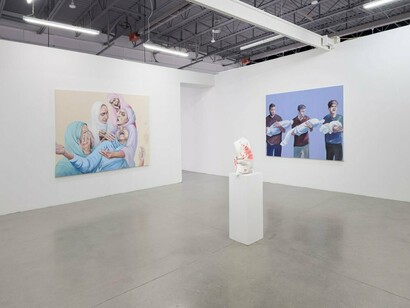 Stanley Février, Terre des fissures, vue d’exposition. Avec l’aimable autorisation de Blouin Division