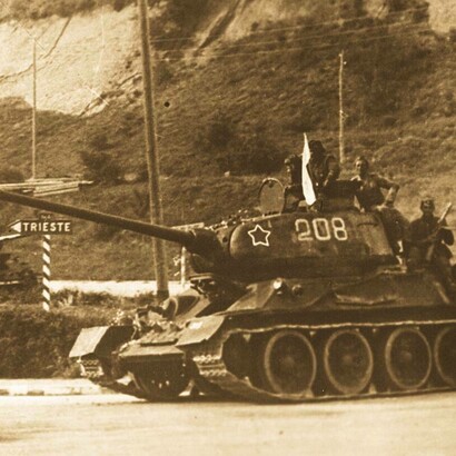 I carri armati della IV Armata jugoslava entrano a Trieste, Italia, 1945