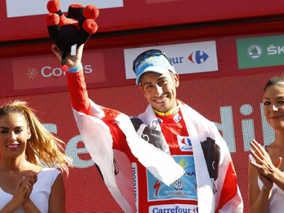 Fabio Aru in maglia Rossa