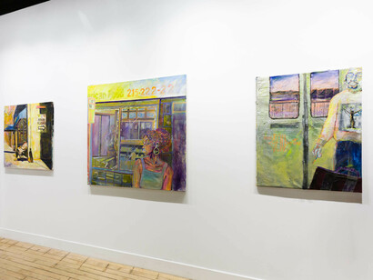 Eustace Mamba, Lavender, exhibition view. Courtesy of Paradigm Gallery + Studio