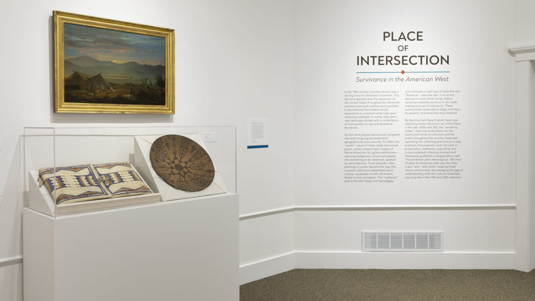 Place of intersection. Survivance in the american west, exhibition view. Courtesy of DeCordova Sculpture Park and Museum