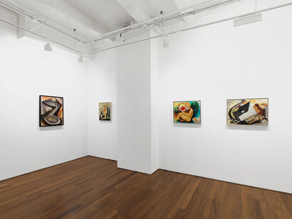 Dusti Bongé, Portals and passages, surrealist works from the 1940s to 1950s, exhibition view. Courtesy of Hollis Taggart