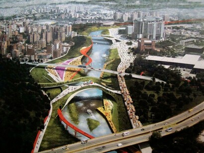 Medellín, Colombia. Parque del río