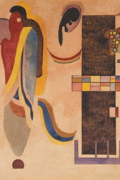 Wassily Kandinsky, Two figures (detail), 1935. Courtesy of Schneider Museum of Art