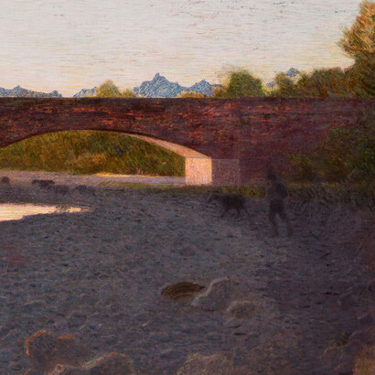 Il Ponte, dettaglio, Pellizza da Volpedo