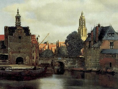 Detalle de la 'Vista de Delft' (1661), J. Vermeer