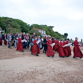 Louisa Fairclough, Compositions for a Low Tide, 2014, Whitstable Biennale, photograph by Bernard G Mills