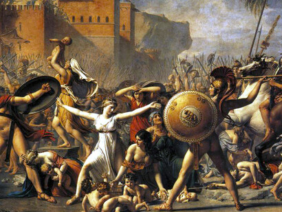 El rapto de las sabinas (1799), Jacques-Louis David