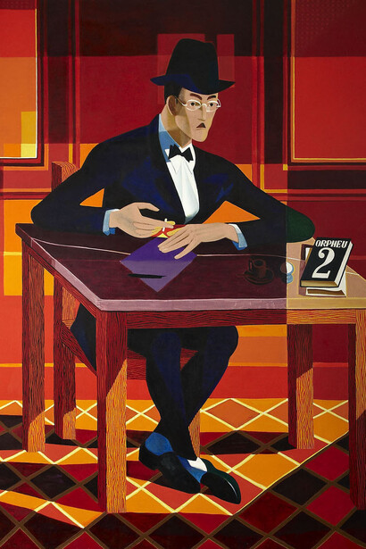 Fernando Pessoa na sua mesa