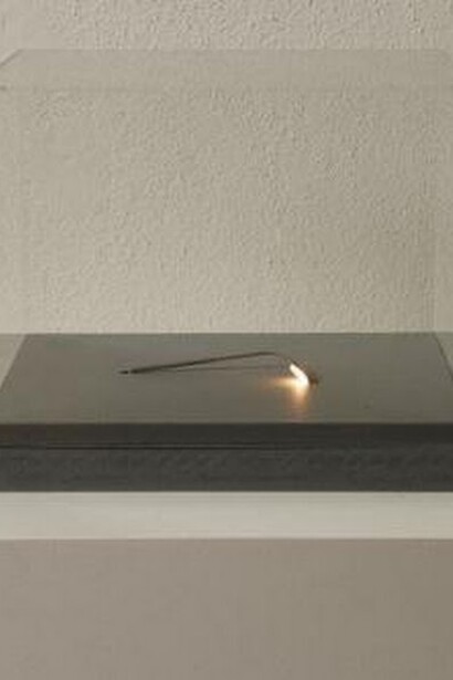 Bedwyr Williams, OO/HO, 2012, Model lamp post MDF, acrylic. Courtesy of Workplace Gateshead