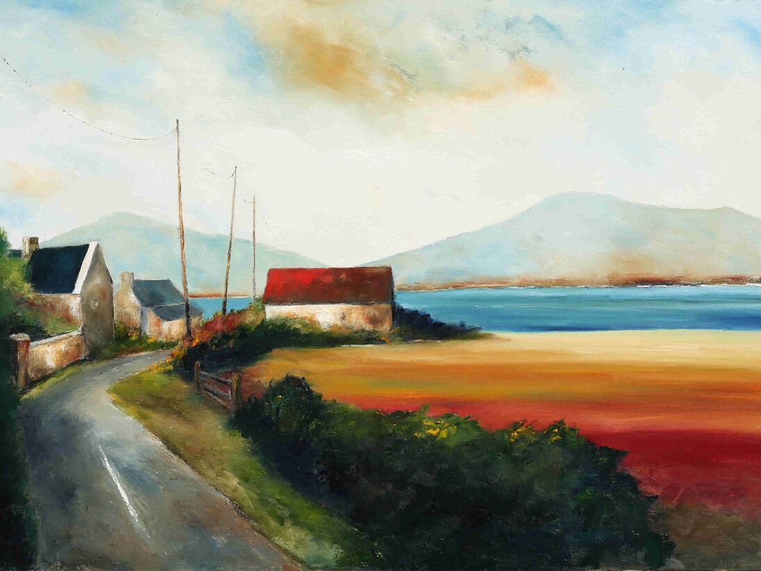 Padraig McCaul, Along the Atlantic Way, Oil on Canvas, 100 cm x 150 cm