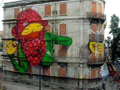 Grafite de Os Gêmeos em São Paulo