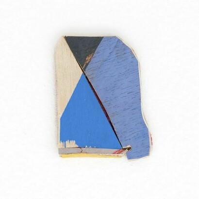 Lisi Raskin, Untitled, 2 x 2 (1), acrylic paint on wood, 2 x 2 inches