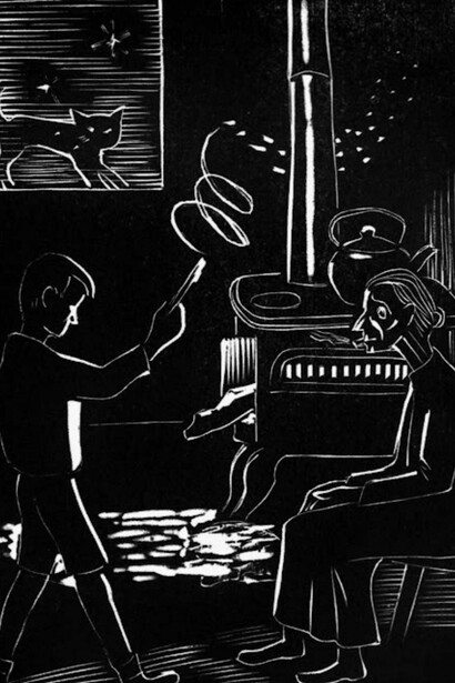 Dibujos iluminados, 1966. Xilografía. Francisco Amighetti. Foto Juan C. Flores Zúñiga