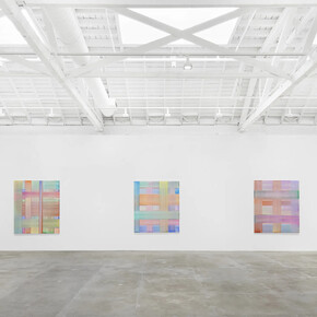 Bernard Frize, Shadows, spirits and clouds, exhibition view. Courtesy of Marian Goodman Gallery