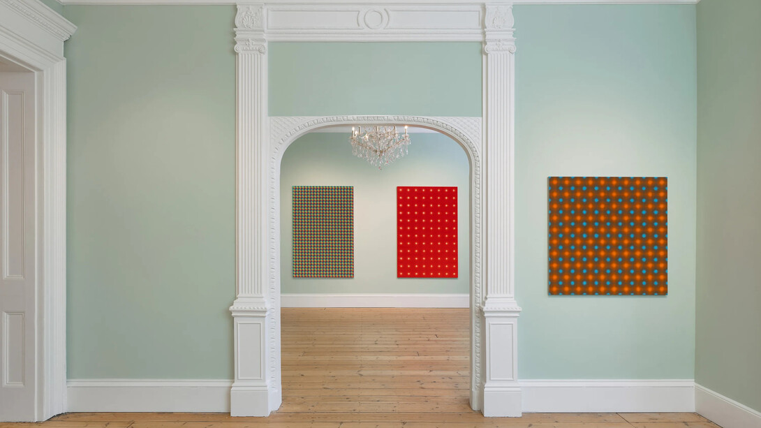Peter Schuyff, A great sufficiency, veduta della mostra. Cortesia di Galleria Massimo De Carlo