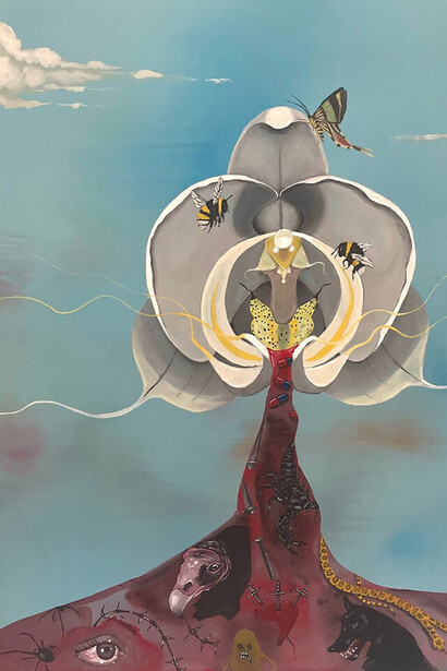 Brianna Lance, "Flores". Me siento muy conectada con mujeres que crean trabajos espirituales