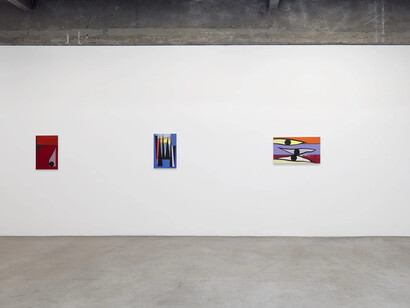 Thomas Scheibitz, Argos eyes, exhibition view. Courtesy of Tanya Bonakdar Gallery