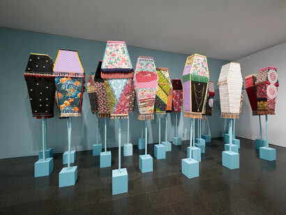 Proyectar un planeta negro. El arte y la cultura de Panáfrica, vista de exhibición. Cortesía del MACBA
