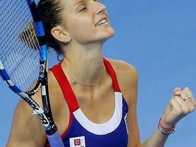 Karolina Pliskova celebra un punto