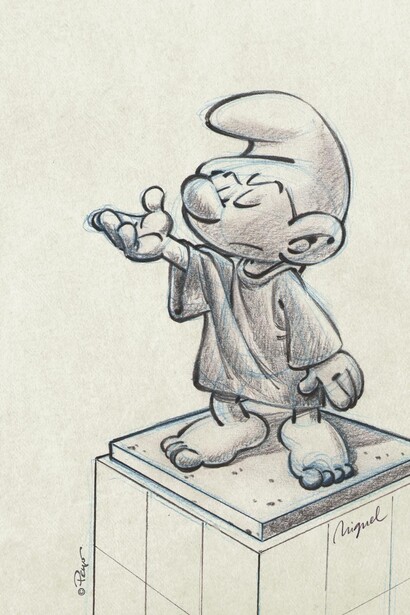 Miguel Díaz Vizoso, Smurf. Appel, 2024. Courtesy of MILL, Musée Ianchelevici La Louvière
