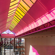 Light interference (Spectral transmission), exhibition view. Courtesy of Dunedin Public Art Gallery