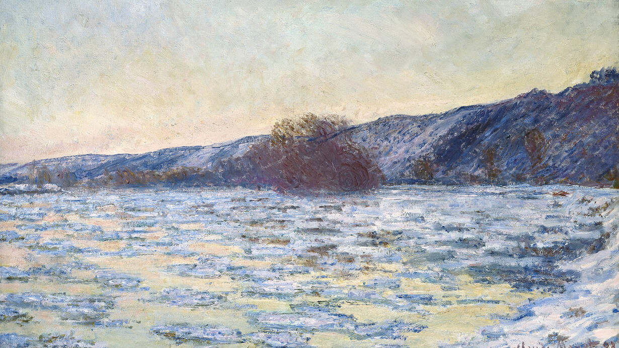 Claude Monet, Eisschollen im Dämmerlicht, 1893. Mit freundlicher Genehmigung des Unteren Belvedere