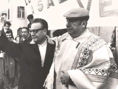 El presidente chileno Salvador Allende y el poeta Pablo Neruda, en una imagen sin datar