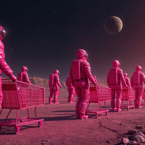 Manit Sriwanichpoom, Pink Mars. Courtesy of Kathmandu Photo Gallery