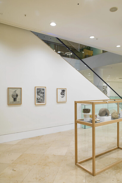 Paul Huxley, Earth unwrapped, exhibition view. Courtesy of Pangolin London