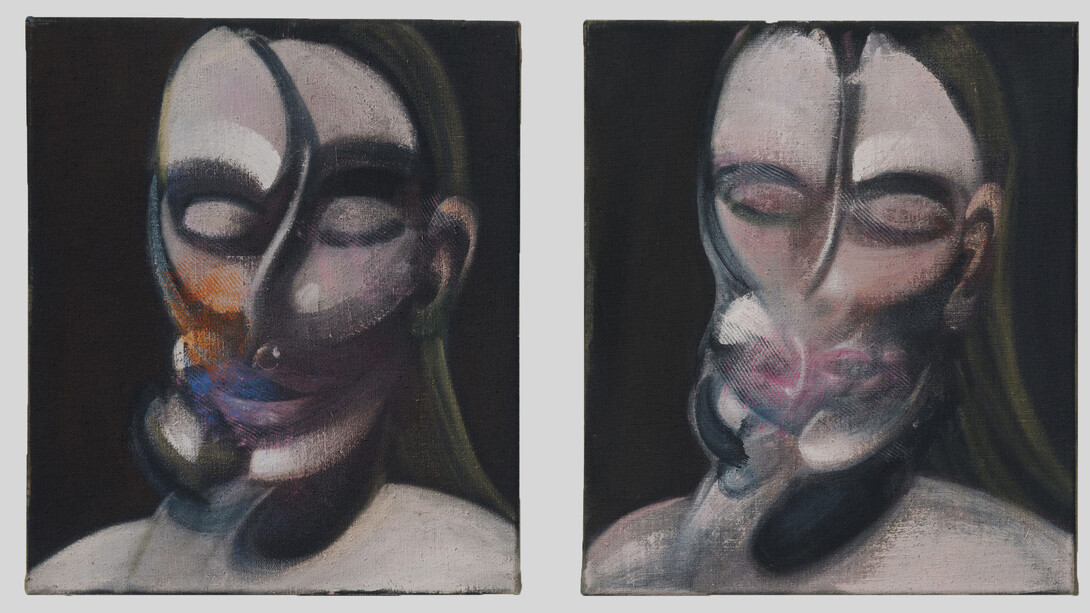 Francis Bacon, Three studies for a portrait, 1976. Courtesy of Musée d'Art Moderne de Paris