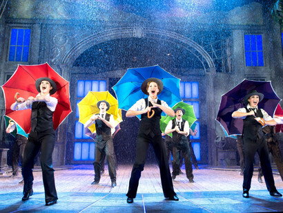Representación de "Cantando bajo la lluvia" en el Millennium Centre de Cardiff