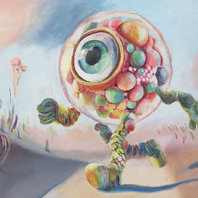 Seongmin Yoo, Rolling eye. Courtesy of Corey Helford Gallery 