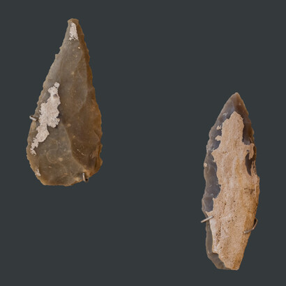 Artefatti del periodo musteriano, simili a quelli rinvenuti nella grotta Üçağızlı II