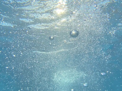 Bubbles in the water suggest there has been life near by causing the shape of it to enter the fourth phase