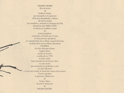 Palabras, prologo Galaxia Oscura