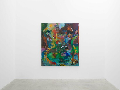 Joshua Petker, Hyacinth canyon, exhibition view. Courtesy of Anat Ebgi