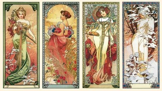 Alphonse Mucha, Les saisons, 1900