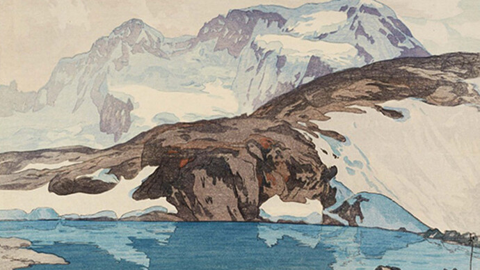 Shinhanga. Japanische holzschnitte, kunstwerke in der ausstellung. Mit freundlicher genehmigung des Museum Franz Gertsch
