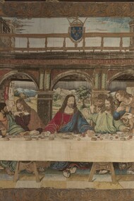 Tapiz de «La última cena» (detalle). Fotografía de los Museos Vaticanos